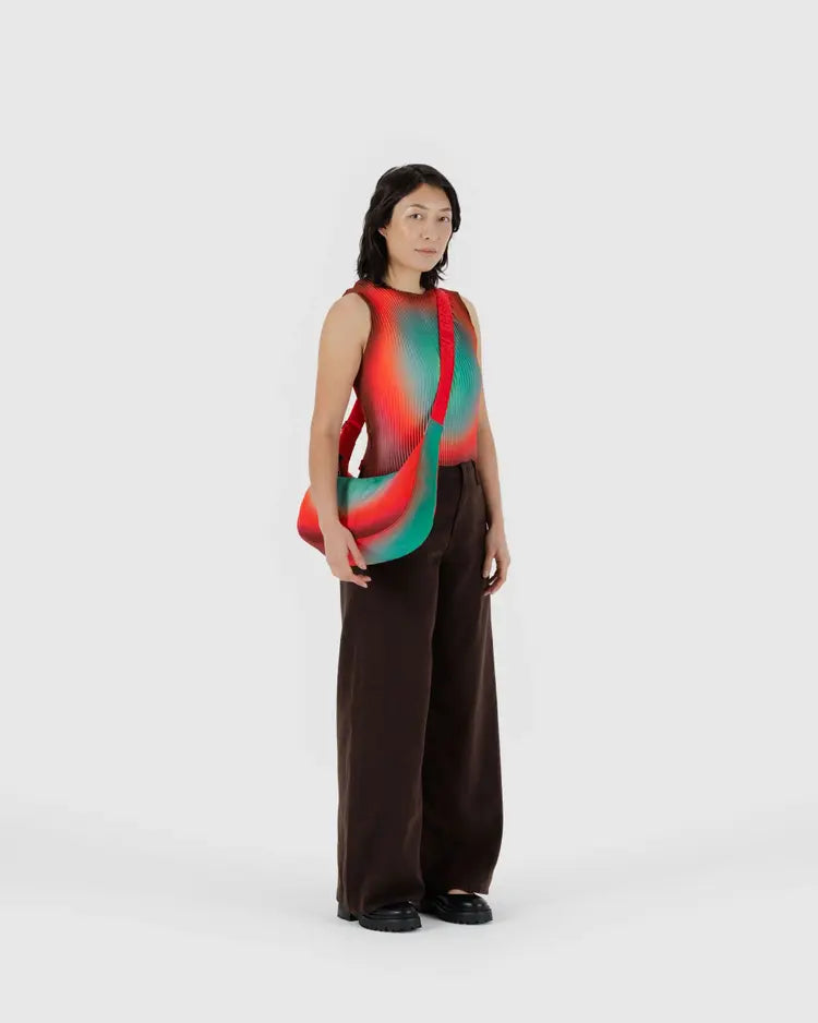 BAGGU - Medium Nylon Crescent Bag - Rain - Julia Heuer