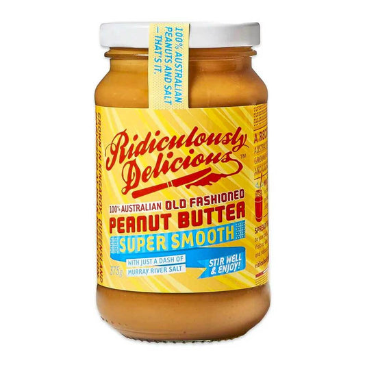 Ridiculously deliciousRIDICULOUSLY DELICIOUS Super Smooth Peanut Butter 375gPreston Apothecary