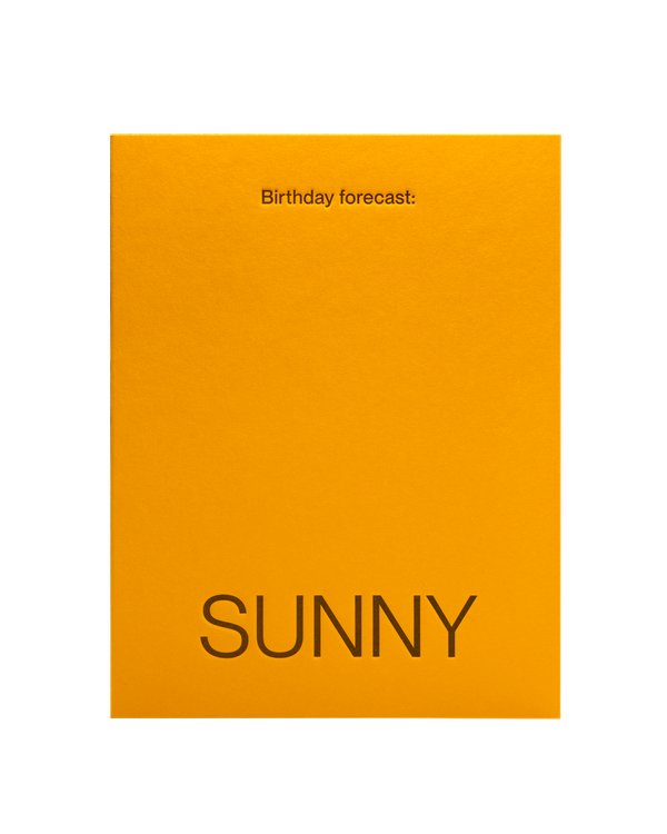 Short TalkShort Talk Greeting Card | Birthday Forecast: SunnyPreston Apothecary