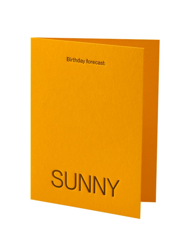 Short TalkShort Talk Greeting Card | Birthday Forecast: SunnyPreston Apothecary