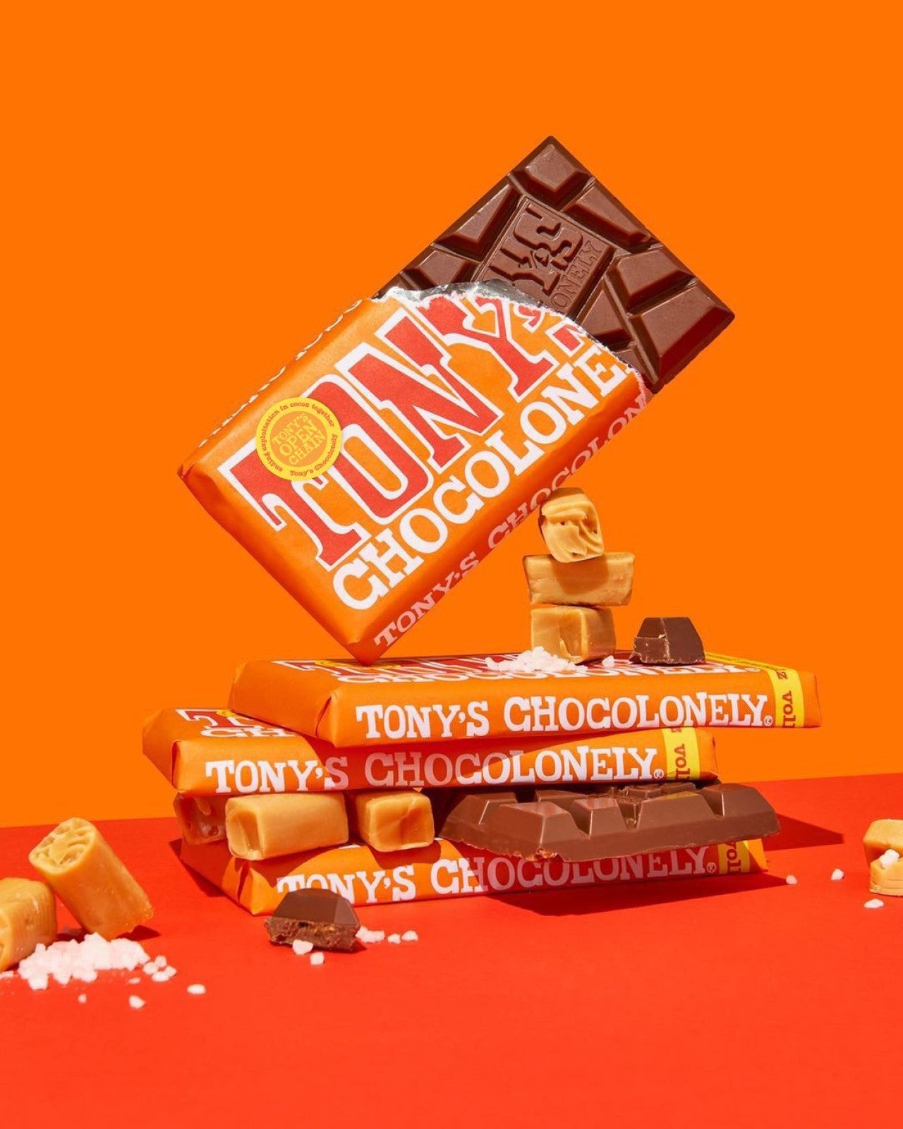 Tony's Chocolonely Milk Caramel Sea Salt 32% 180g