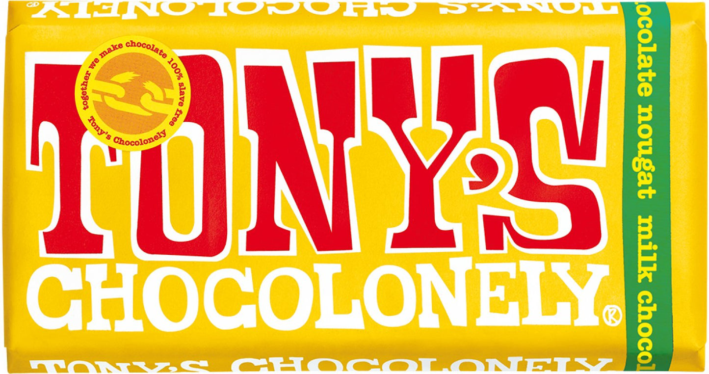 TONY'S CHOCOLONELYTony's Chocolonely Milk Chocolate Almond Honey Nougat 180gPreston Apothecary