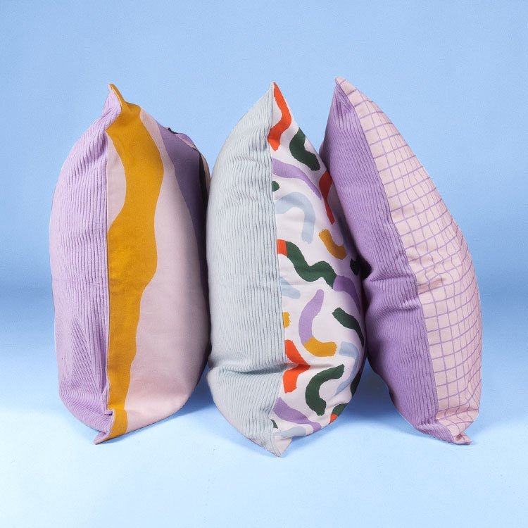 WINNIE & OSLOWINNIE & OSLO Throw Cushion in Pastel Check with InsertPreston Apothecary