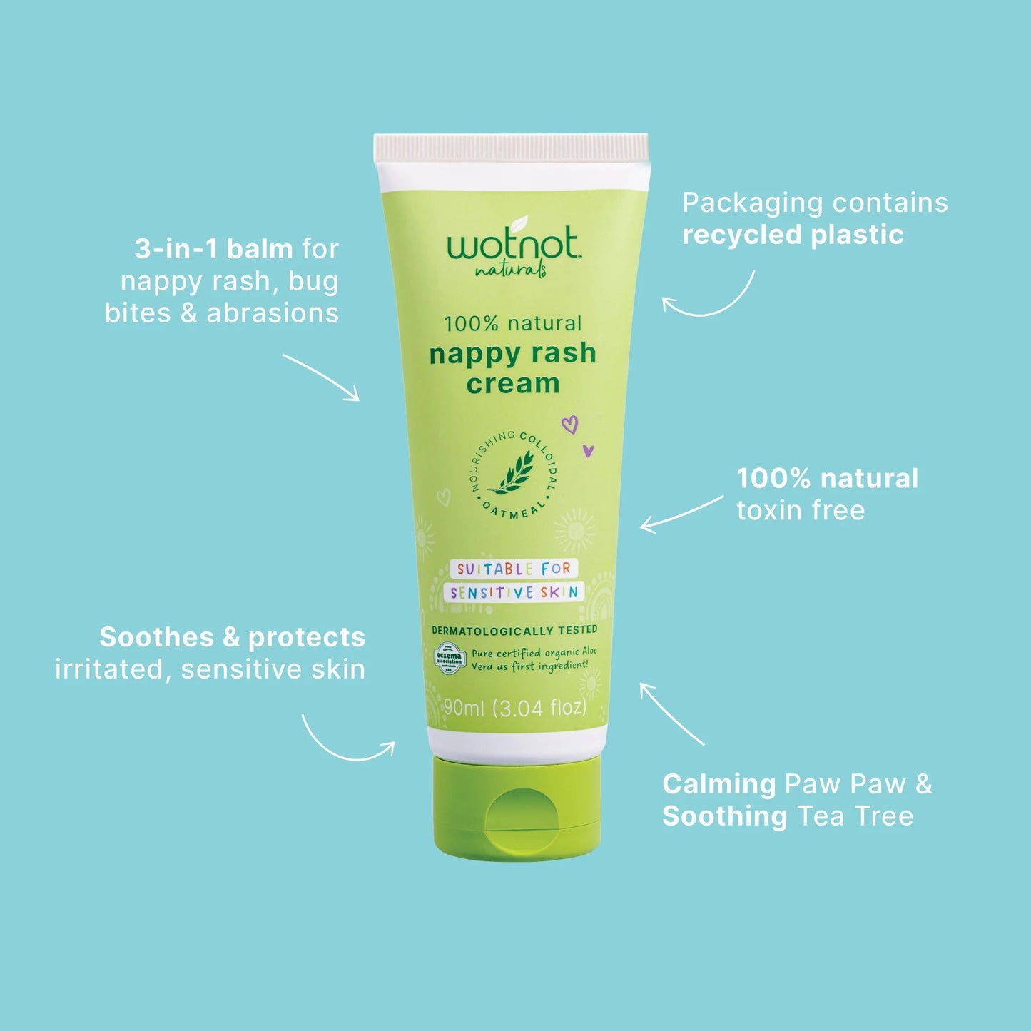 WOTNOTWOTNOT 100% NATURAL NAPPY RASH CREAM & BABY BALMPreston Apothecary