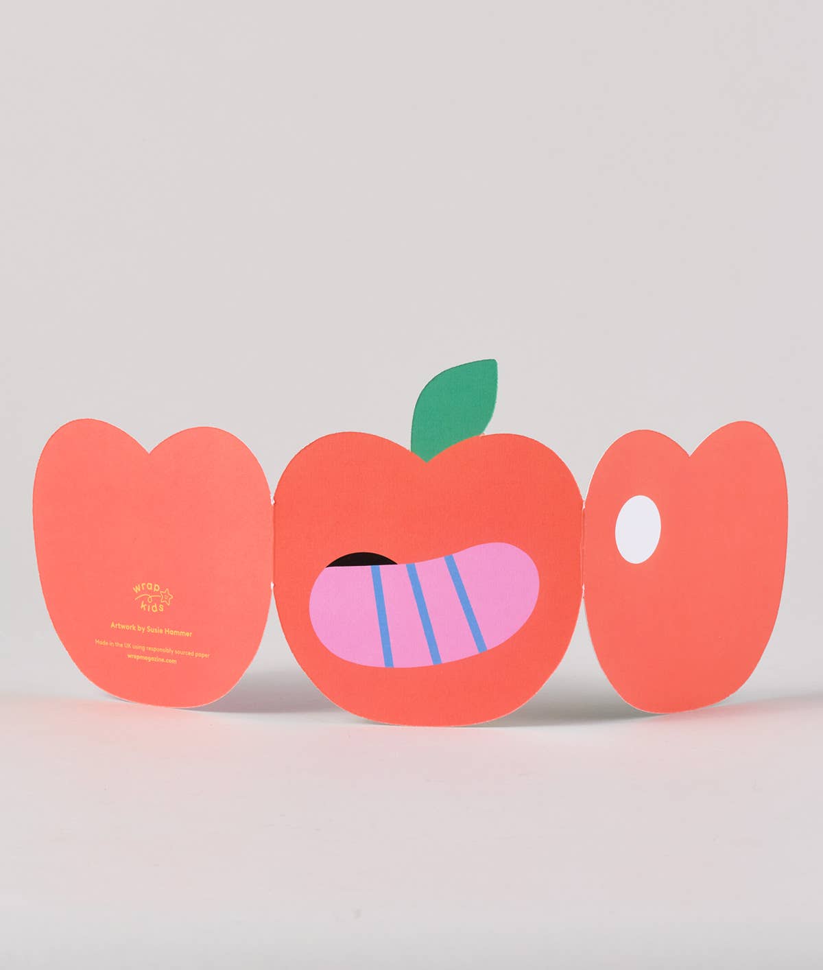 WRAP - Apple Fold Out Kid's Birthday Card