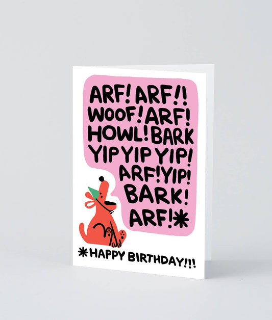 WrapWrap - ‘Birthday Bark’ Greetings CardPreston Apothecary