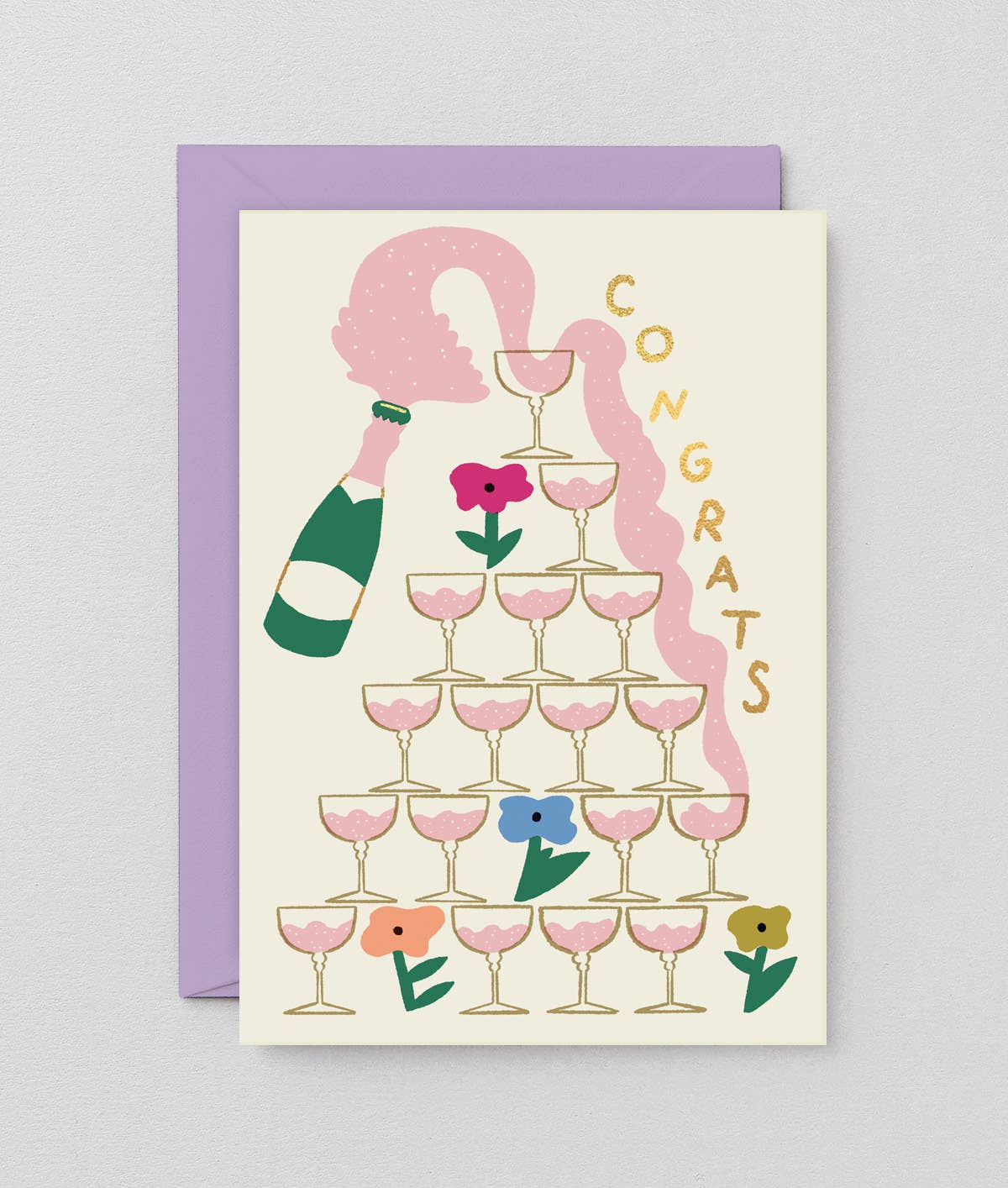 WrapWRAP - ‘Congrats Champagne’ Greetings CardPreston Apothecary