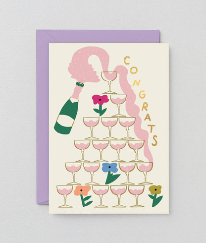 WrapWRAP - ‘Congrats Champagne’ Greetings CardPreston Apothecary