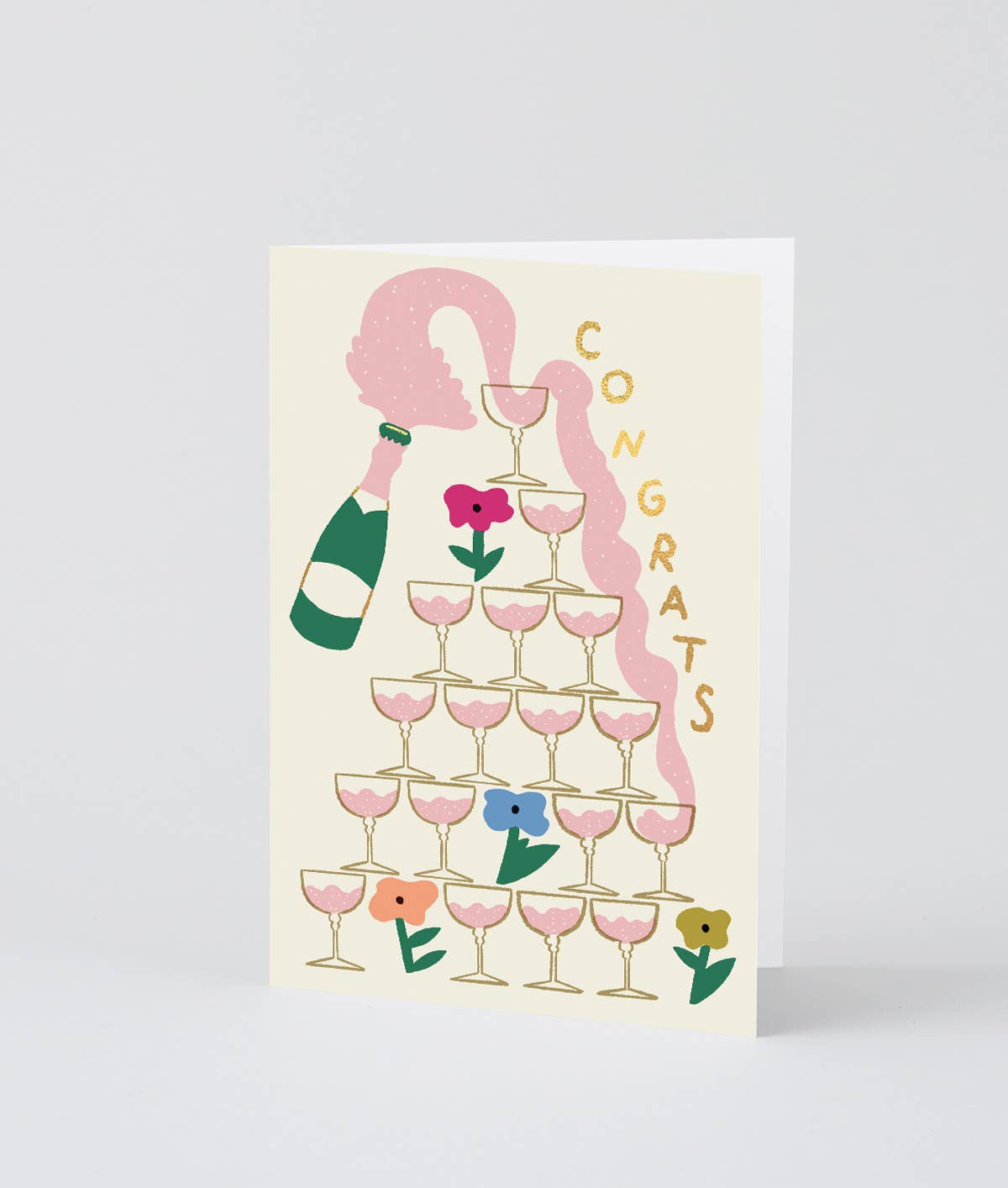 WrapWRAP - ‘Congrats Champagne’ Greetings CardPreston Apothecary