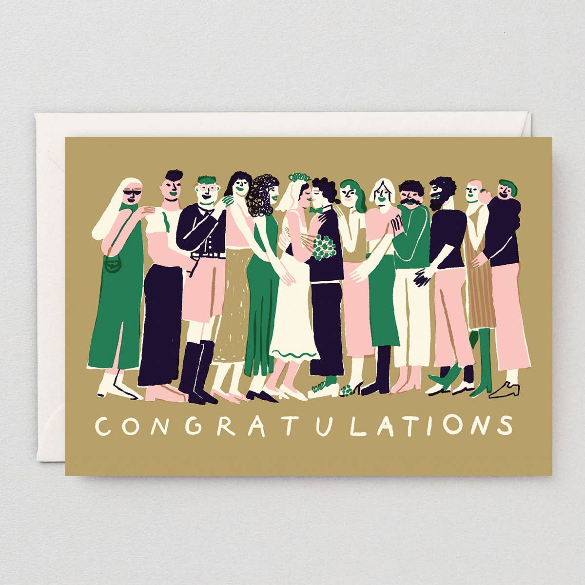 Wrap - 'Congratulations' Greetings Card