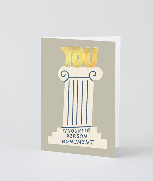 WrapWRAP - ‘Favourite Person Monument’ Greetings CardPreston Apothecary