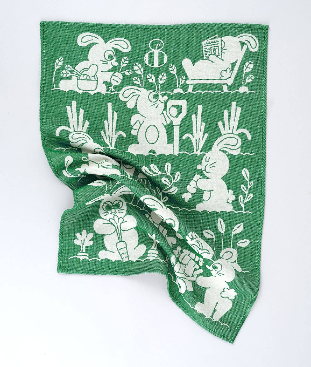 WrapWrap - 'Garden Rabbits' Tea TowelPreston Apothecary