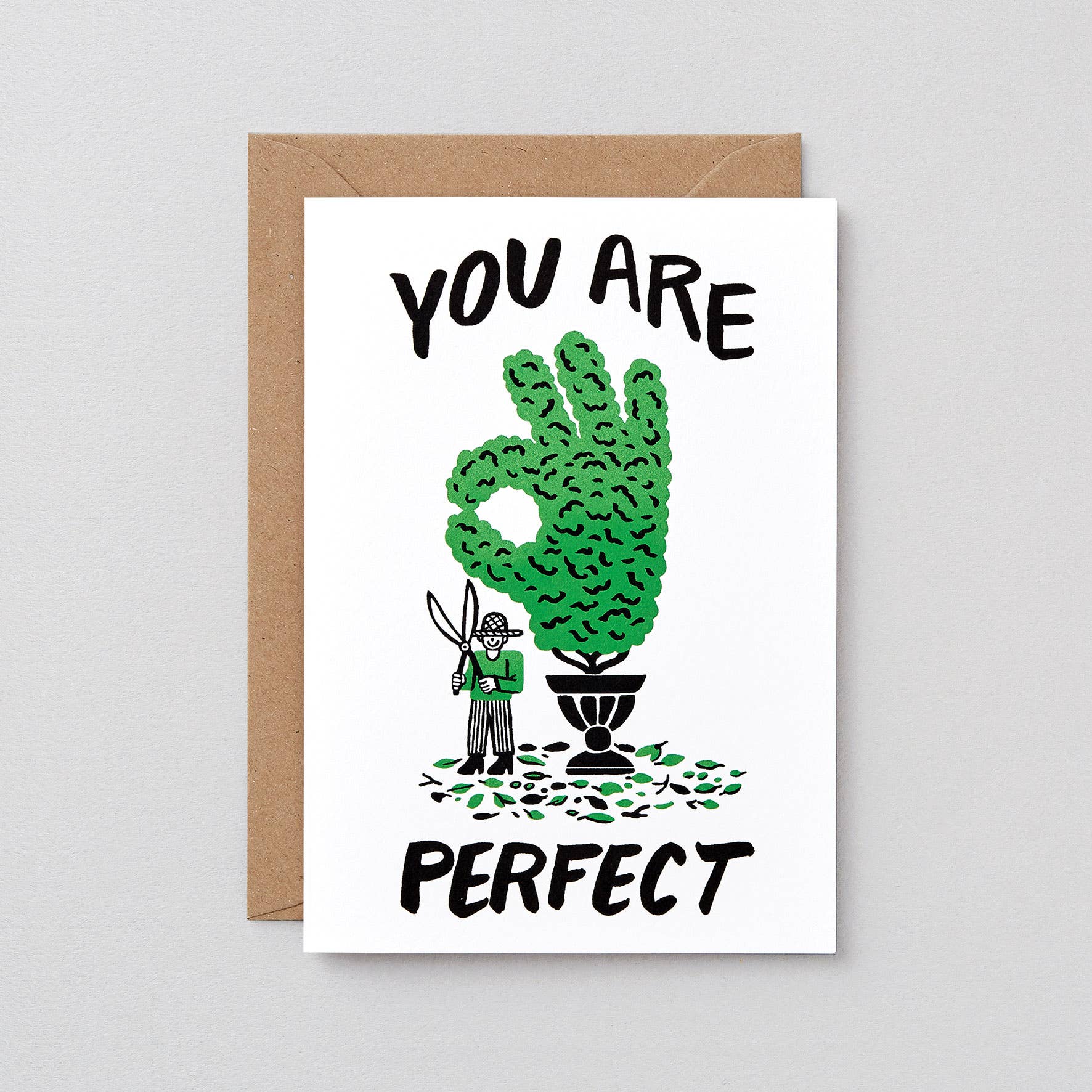 Wrap - 'You Are Perfect' Greetings Card