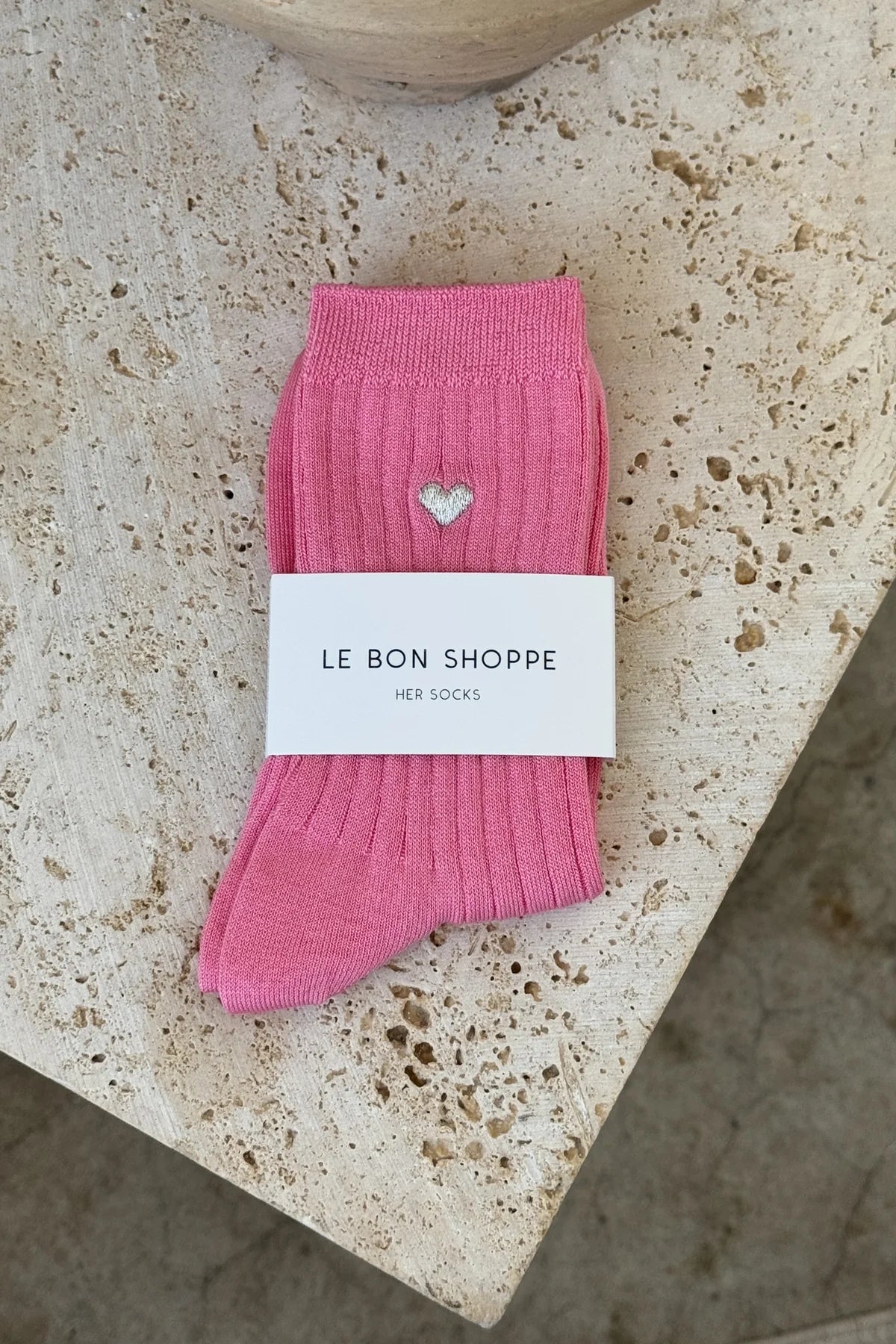 LE BON SHOPPE - Her Socks Embroidered Heart